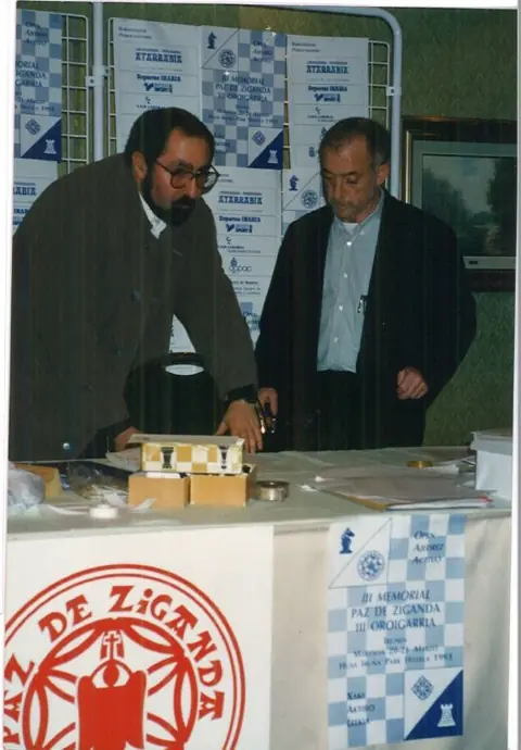 Alvaro Ablanedo and José Luis Gorostidi at the 3rd Memorial (Pamplona, 1993)