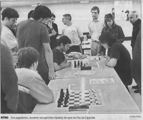Rapid games at Paz de Ziganda Ikastola (press clipping)