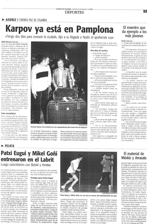 2000 · Karpov, Diario de Navarra